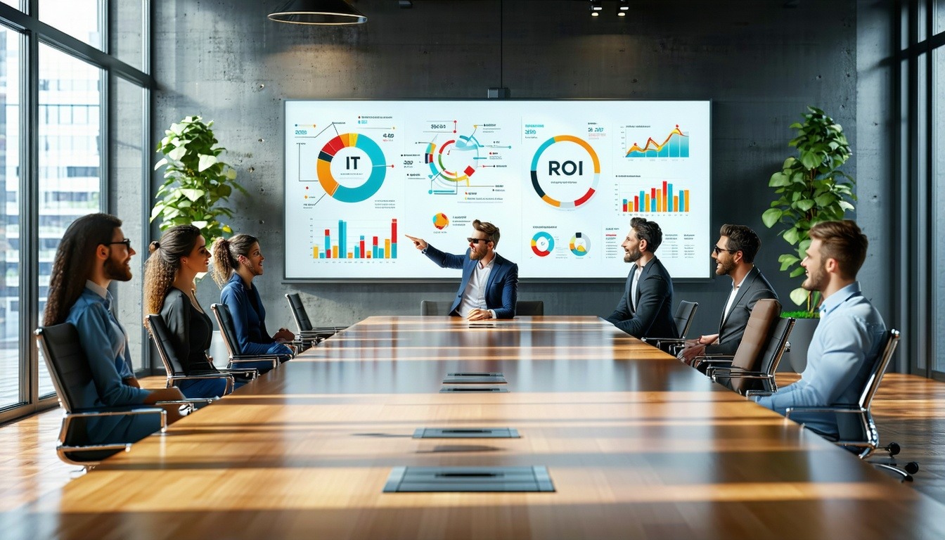 Executive Measuring IT ROI with Business Goals Dashboard