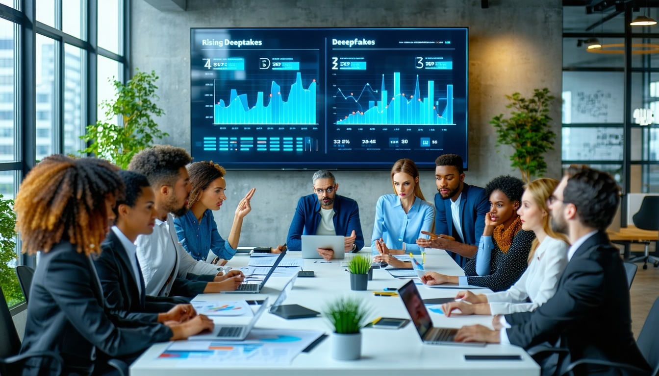 Enterprise cybersecurity shield against deepfakes and smart AI threats